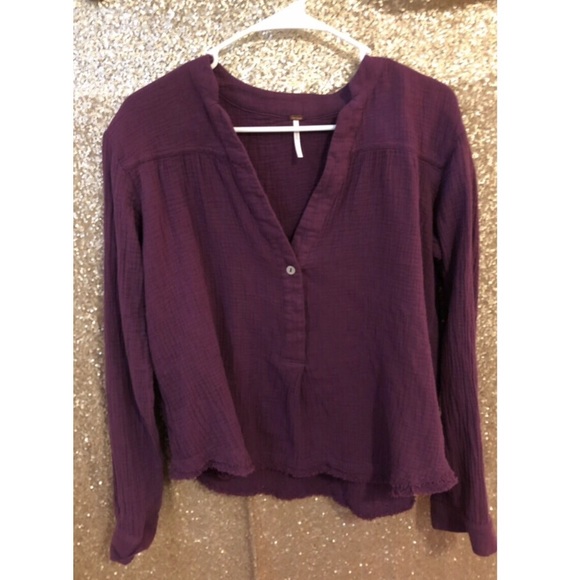 Free People Loose Fit Pullover Sz S EUC - Picture 4 of 5